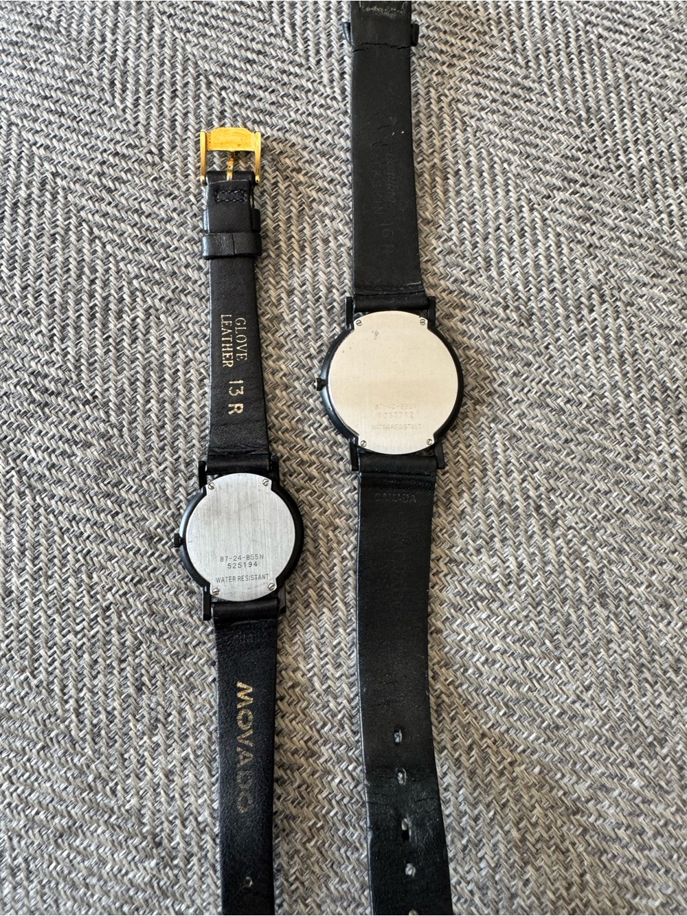 His&Hers Movado Classic Black Museum Watches w/ Gold Accents
$300pair or $150ea. - Picture 6 of 11